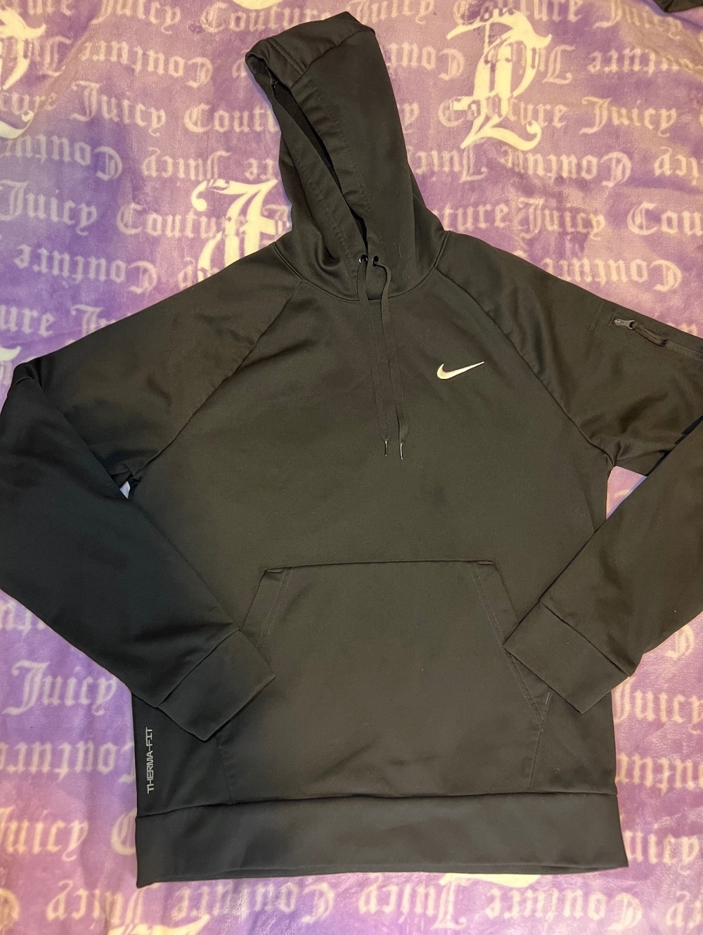 Nike Therma-FIT Black Pullover Hoodie Men’s Medium
